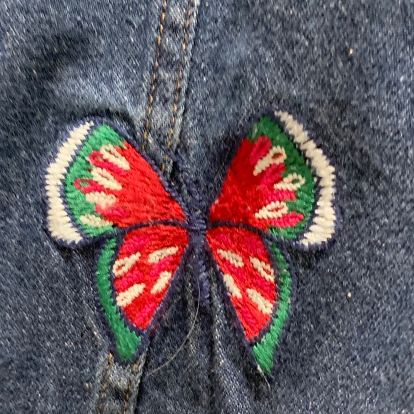 Vintage Gap Embroidered Denim Jacket. sz LP. EUC.  Like new from 90's - Picture 5 of 6